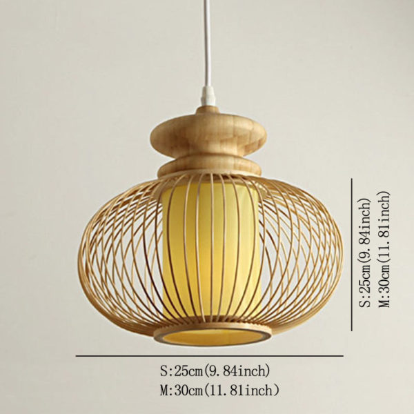 Nordic Exquisite Pendant Light Simple Dining Room Bamboo Pendant Light Living Room Decorative Lighting - Image 9