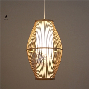 Simple Classical Pendant Light Chinese Style Bamboo Pendant Light Dining Room Study Office Lighting
