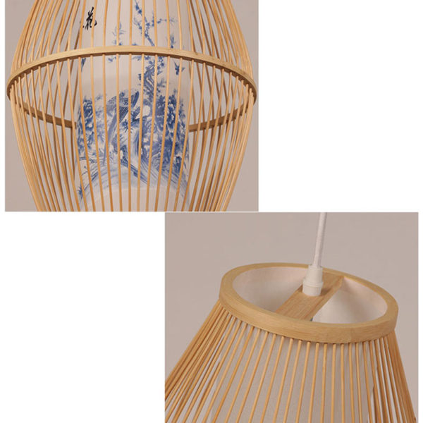Simple Classical Pendant Light Chinese Style Bamboo Pendant Light Dining Room Study Office Lighting - Image 6