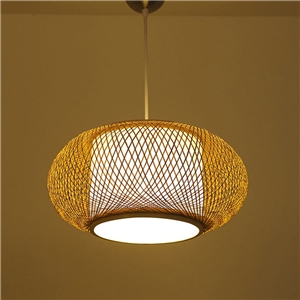 Decorative Bamboo Pendant Light Modern Creative Pendant Light Dining Room Study Cozy Light