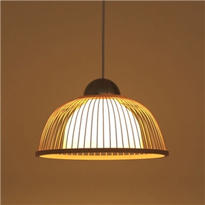 Modern Simple Downward Pendant Light Special Bamboo Pendant Light Hotel Hallway Bedside Lighting
