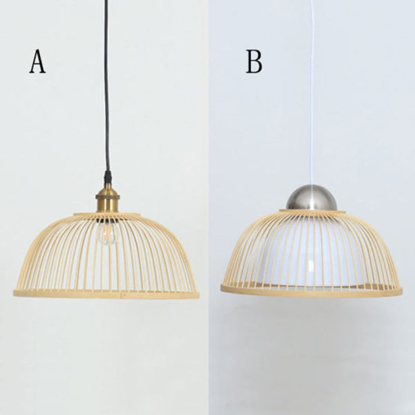 Modern Simple Downward Pendant Light Special Bamboo Pendant Light Hotel Hallway Bedside Lighting - Image 2