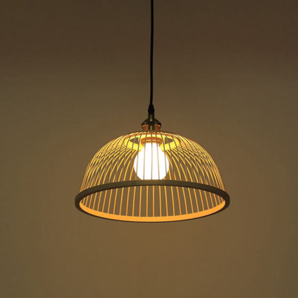 Modern Simple Downward Pendant Light Special Bamboo Pendant Light Hotel Hallway Bedside Lighting - Image 3