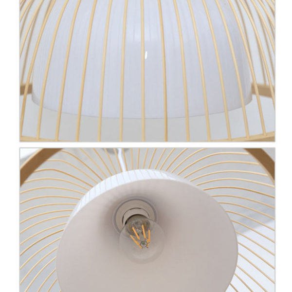 Modern Simple Downward Pendant Light Special Bamboo Pendant Light Hotel Hallway Bedside Lighting - Image 6