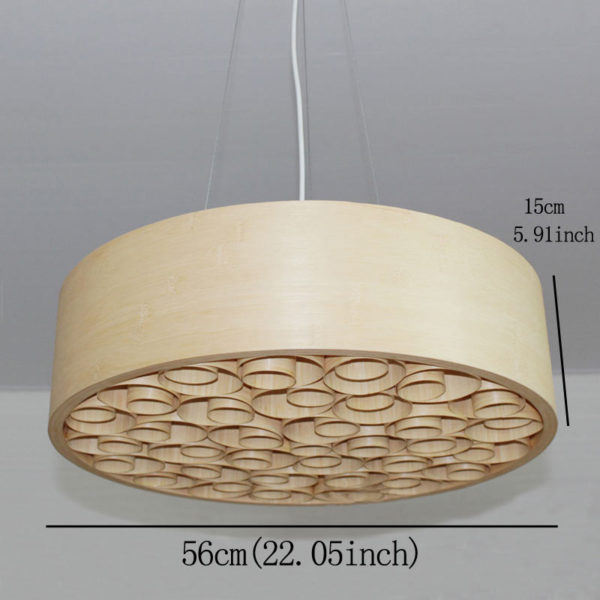 Hand Woven Bamboo Pendant Light Retro Style Ceiling Light Living Room Bedroom Light - Image 6