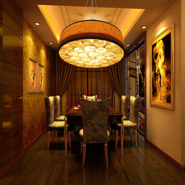 Hand Woven Bamboo Pendant Light Retro Style Ceiling Light Living Room Bedroom Light - Image 7