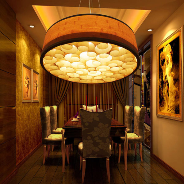 Hand Woven Bamboo Pendant Light Retro Style Ceiling Light Living Room Bedroom Light - Image 8