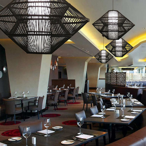 Special Bamboo Pendant Light Unusual Woven Pendant Light Bedroom Dining Room Hotel Lighting - Image 4
