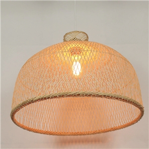 Semi Bamboo Basket Pendant Light Modern Round Pendant Light Living Room Bedroom lighting
