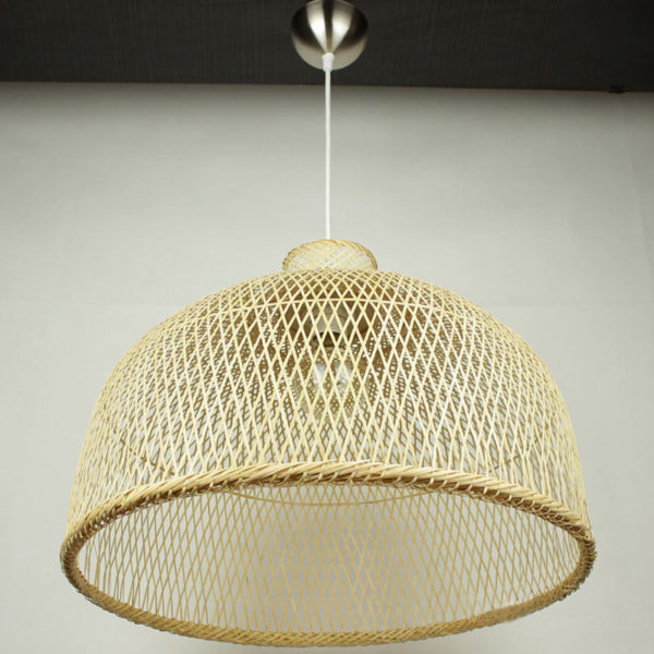 Semi Bamboo Basket Pendant Light Modern Round Pendant Light Living Room Bedroom lighting - Image 4