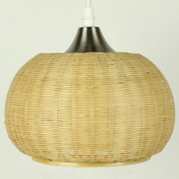 Simple Creative Bamboo Pendant Light Pumpkin Shape Pendant Light Living Room Study Bar Lighting - Image 9