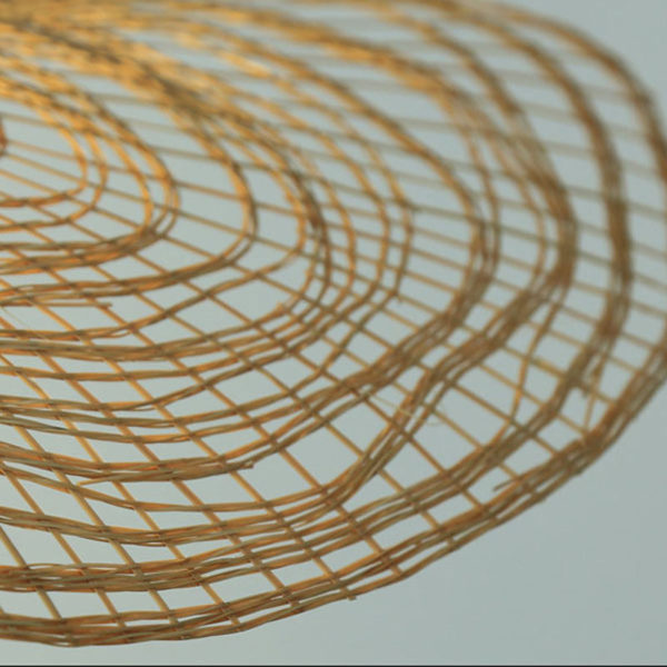Simple Round Bamboo Pendant Light Modern Woven Pendant Light Tearoom Stairs Lighting - Image 6