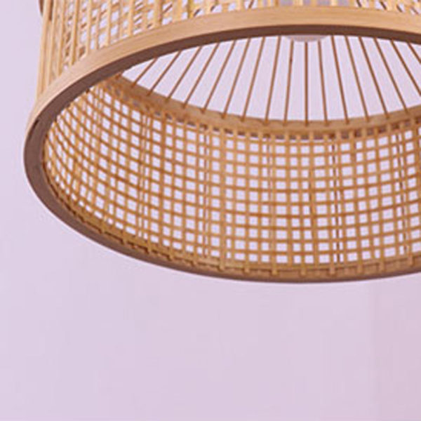 Tent Shape Bamboo Pendant Light Chinese Creative Pendant Light Living Room Bedroom Office Lighting - Image 8