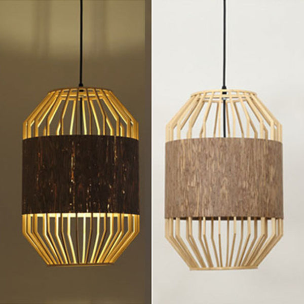 Nordic Creative Bamboo Pendant Light Simple Semi Hollow Pendant Light Living Room Bedroom Dining Room Lighting - Image 2