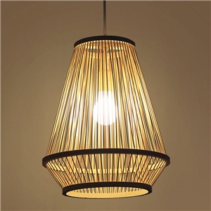 Bamboo Bedside Pendant Light Creative Woven Pendant Light Living Room Study Office Lighting