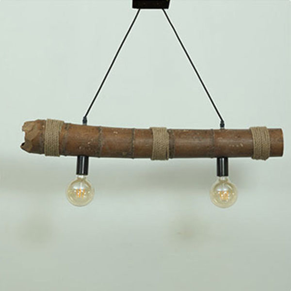Vintage Creative Bamboo Pendant Light Industrial Retro Pendant Light Dining Room Lighting - Image 6