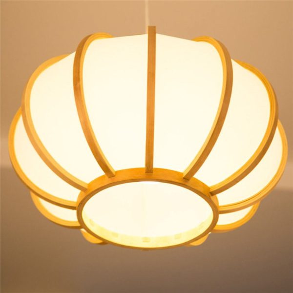 Creative Japanese Bamboo Pendant Light Modern Simple Pendant Light Dining Room Tearoom Round Light - Image 4