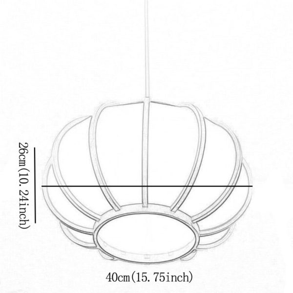 Creative Japanese Bamboo Pendant Light Modern Simple Pendant Light Dining Room Tearoom Round Light - Image 5