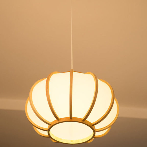 Creative Japanese Bamboo Pendant Light Modern Simple Pendant Light Dining Room Tearoom Round Light - Image 2