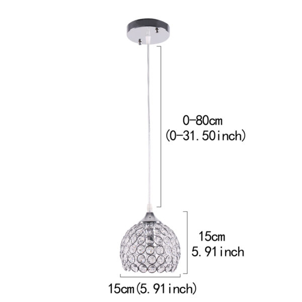 Modern Crystal Pendant Light Special LED Pendant Light Aisle Hallway Balcony Lighting - Image 7