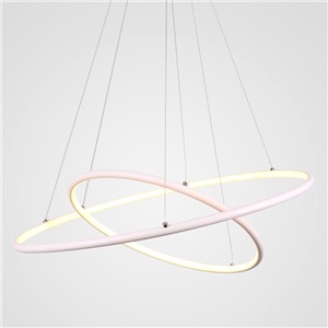 Creative White Pendant Light Nordic Ring Pendant Light Living Room Bedroom Study Decorative Lighting