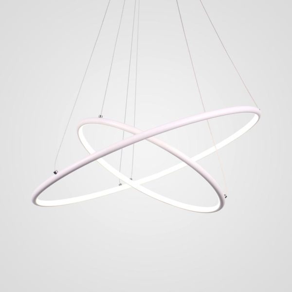 Creative White Pendant Light Nordic Ring Pendant Light Living Room Bedroom Study Decorative Lighting - Image 5