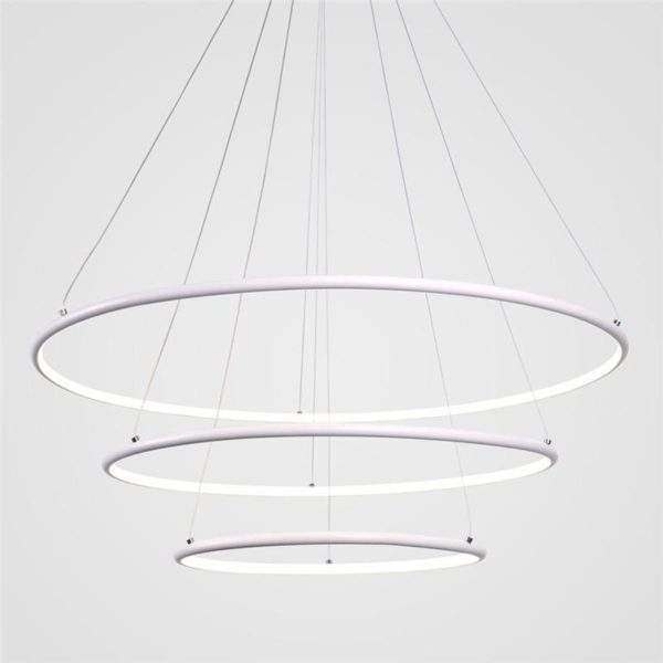 Modern 3 Rings Pendant Light Nordic Circle Pendant Light Living Room Bedroom Study Lighting - Image 7