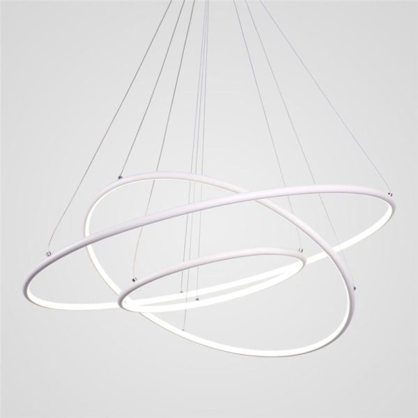 Modern 3 Rings Pendant Light Nordic Circle Pendant Light Living Room Bedroom Study Lighting - Image 8