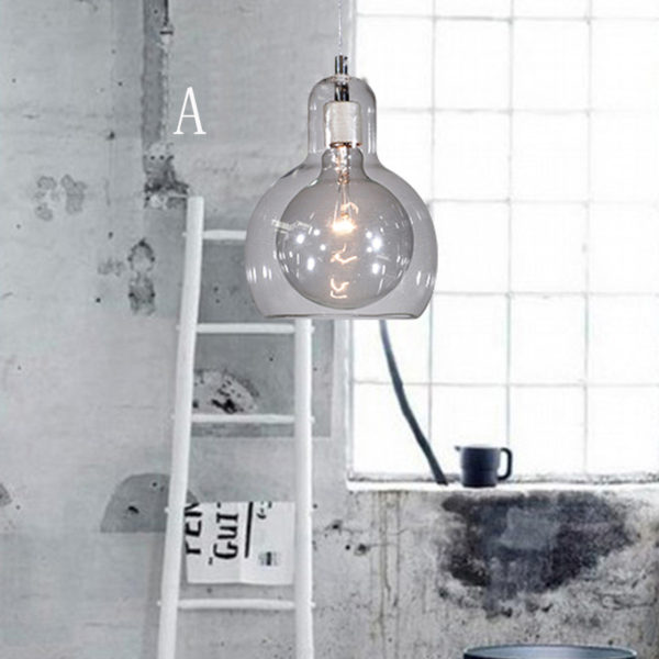Glass Pendant Light Mouth-Blown Modern Minimalist Pendant Light with 1 Light Dining Room Living Room Bedroom Ceiling Lights (Embrace Me) - Image 8