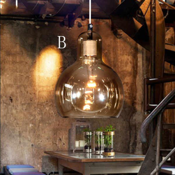 Glass Pendant Light Mouth-Blown Modern Minimalist Pendant Light with 1 Light Dining Room Living Room Bedroom Ceiling Lights (Embrace Me) - Image 9