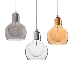 Glass Pendant Light Mouth-Blown Modern Minimalist Pendant Light with 1 Light Dining Room Living Room Bedroom Ceiling Lights (Embrace Me)