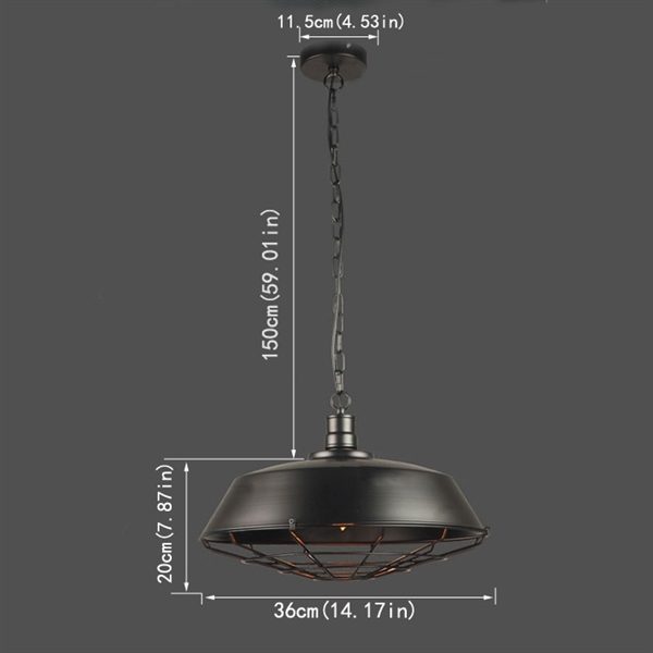 Pendant Lights American Country Retro Wrought Iron Contemporary and Contracted Restaurant Bar Warehouse Droplight - Image 6