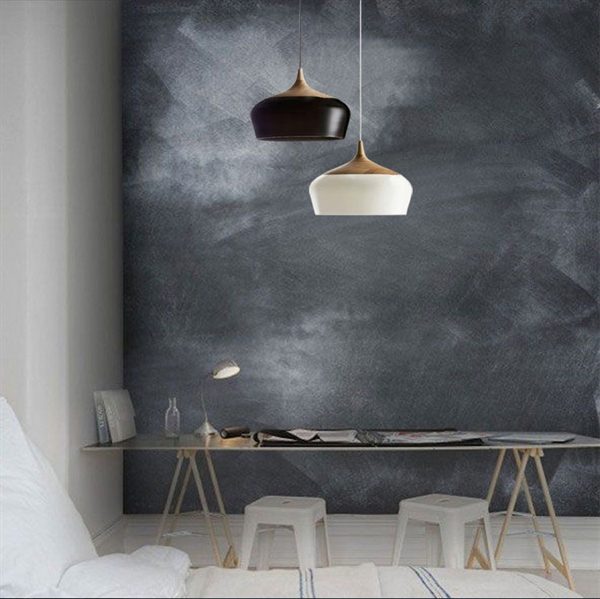 Chandelier Pendant Light Ceiling Corridor Light Led Pendant Light Bedroom Lamps Spray Paint 1 Light aluminum - Image 2