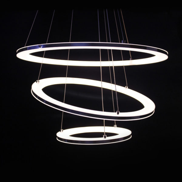 Modern Simple Acrylic LED Circle Pendant Light 3 Tiers Energy Saving - Image 6
