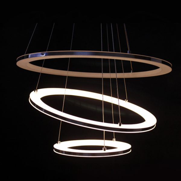Modern Simple Acrylic LED Circle Pendant Light 3 Tiers Energy Saving - Image 7