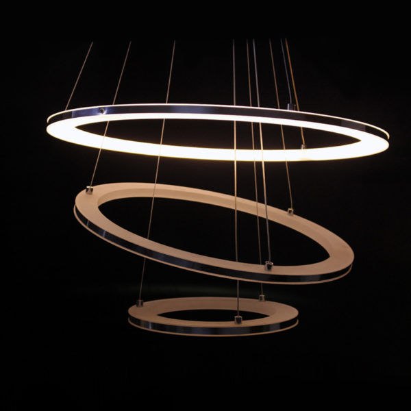 Modern Simple Acrylic LED Circle Pendant Light 3 Tiers Energy Saving - Image 9