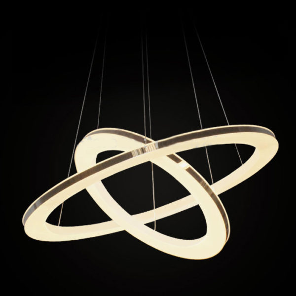 Modern Simple Acrylic LED Circle Pendant Light 2-light Energy Saving - Image 5
