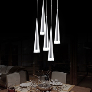 Modern Simple Acrylic LED Pendant Light 5-light Energy Saving