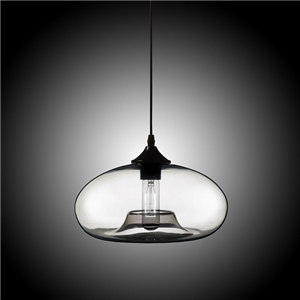 Modern Glass Pendant Light Hand Blown Colorful Bell Shaded with 1 Light Plain Color Dining Room Lighting Ideas Living Room Bedroom Ceiling Lights