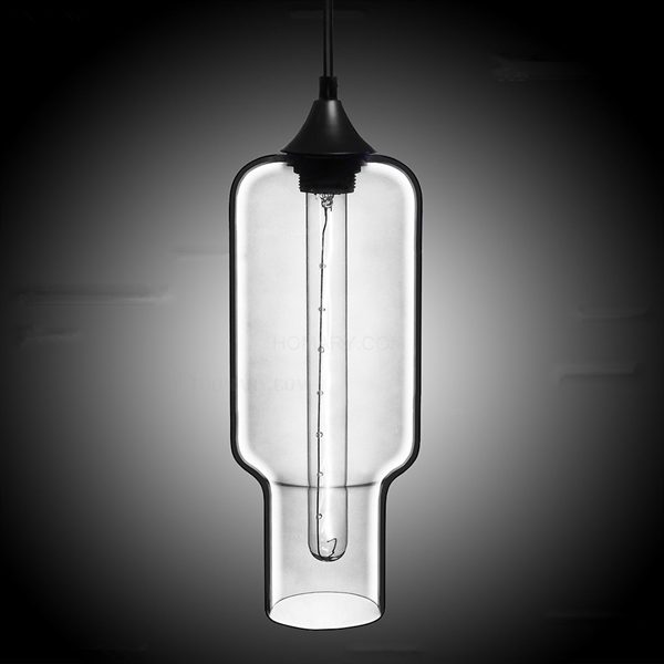 Modern Transparent Glass Pendant Light Hand Blown Colorful with 1 Light Dining Room Lighting Ideas Lighting Living Room Bedroom Ceiling Lights - Image 7