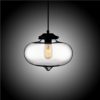 Modern Transparent Glass Pendant Light Hand Blown Colorful Bell Shaded with 1 Light Plain Color Dining Room Lighting Ideas Living Room Bedroom Lighting