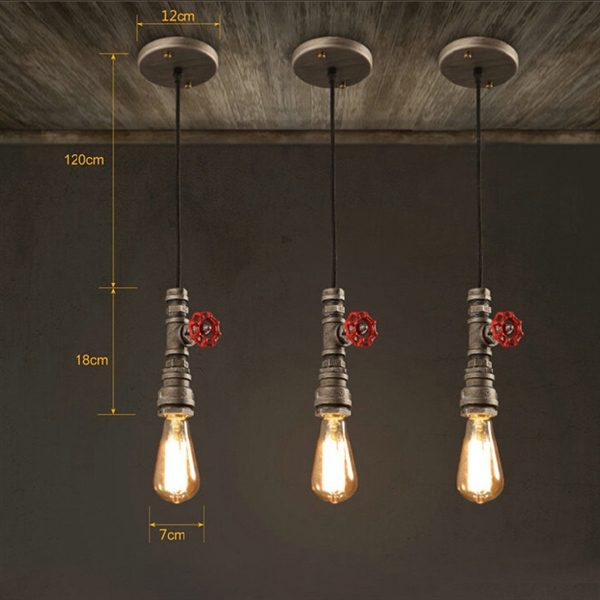 Edison Pendant Light Fixture Mini Rustic Pendant Light Living Room Bedroom Dining Room Lighting Ideas - Image 2