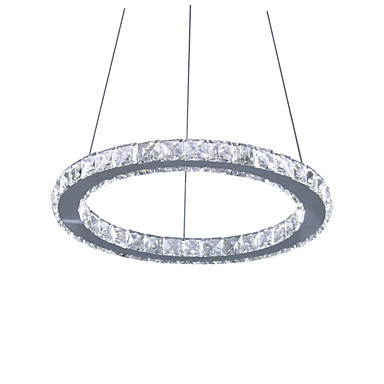 Modern/Contemporary LED Crystal Stainless Steel D40cm Pendant Lights Living Room / Bedroom / Dining Room - Image 5