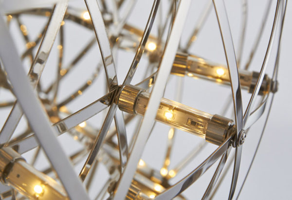 12' Sparkling LED Ball Suspension Pendant - Image 5