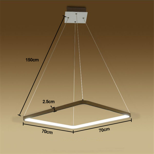 Modern Simple Metal + Acrylic White / Warm White Light LED Patch Ceiling Light Energy Saving - Image 4