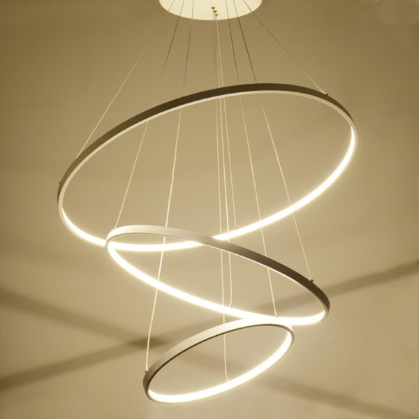 Modern Simple LED Pendant Light Metal + Acrylic White / Warm White Light LED Patch Ceiling Light 90W Energy Saving (I'll Be Your Backbone) - Image 7