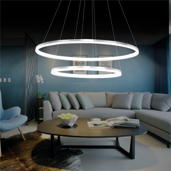 Modern Simple LED Pendant Light Metal + Acrylic White / Warm White Light LED Patch Ceiling Light Energy Saving (I'll Be Your Backbone) - Image 6