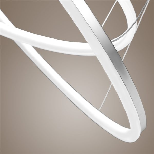 Modern Simple LED Pendant Light Metal + Acrylic White / Warm White Light LED Patch Ceiling Light Energy Saving (I'll Be Your Backbone) - Image 2