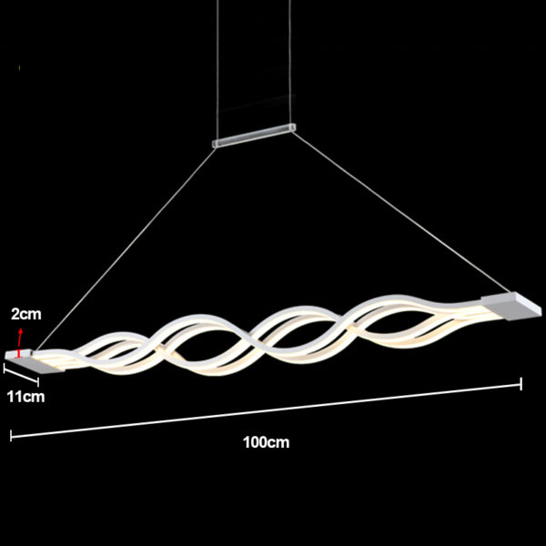 Modern Simple Metal + Acrylic Baking Paint LED Ceiling Light Energy Saving - Image 6
