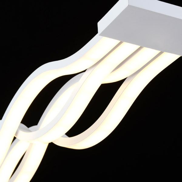 Modern Simple Metal + Acrylic Baking Paint LED Ceiling Light Energy Saving - Image 2